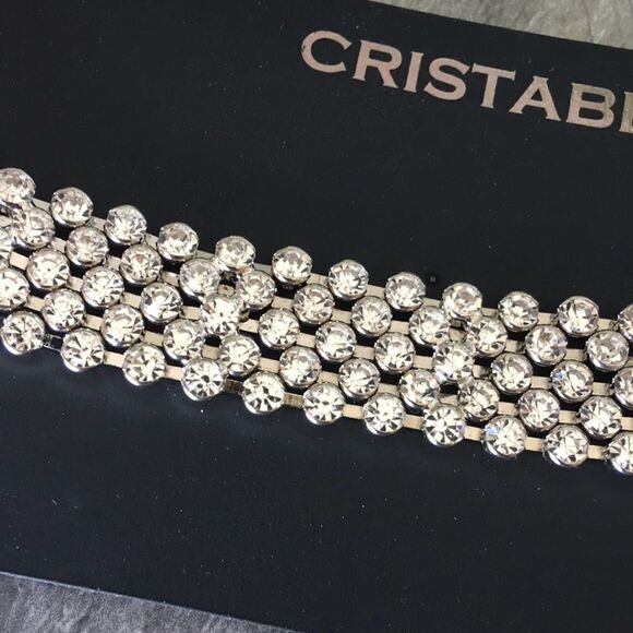 Cristabelle Crystal Rhodium Choker - Picture 5 of 8